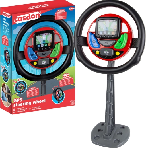 Volante interactivo Casdon para niños con sonido y luz