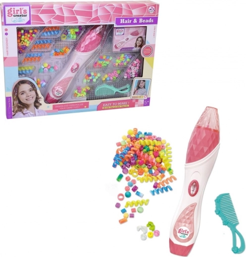 Set para trenzar cuentas en el cabello