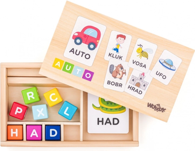 Woody Construye palabras – juego educativo para niños