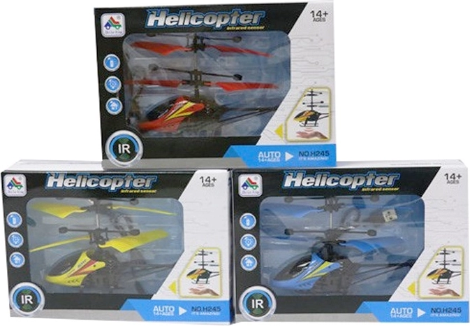 Helicóptero RC controlado con la mano
