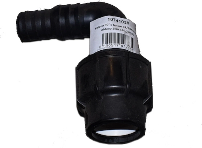 Codo 90° con espiga 32/38 mm para calentamiento solar Slim 90, 180 y 360