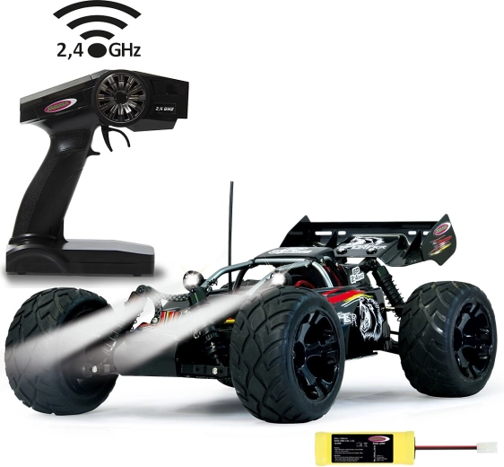 Jamara Splinter Desertbuggy 4WD 1:10 con batería NiMH, 2,4 GHz y LED