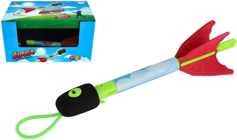 Flecha lanzadora a pilas con luz 27 cm - 1 pieza
