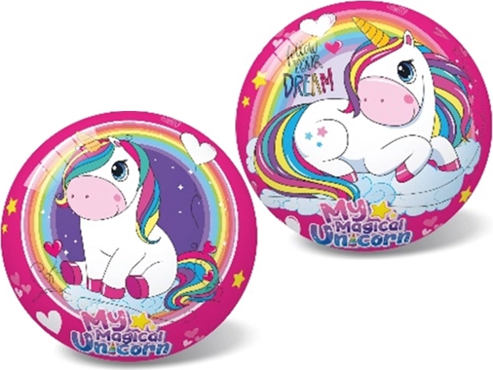 Pelota infantil con motivo de unicornio 14 cm
