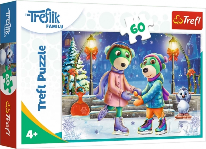Puzle de 60 piezas Invierno con los Treflíks