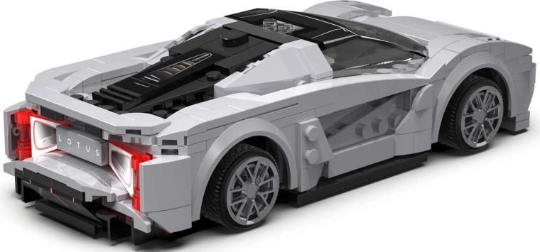 Diseño detallado de la leyenda LOTUS Evija