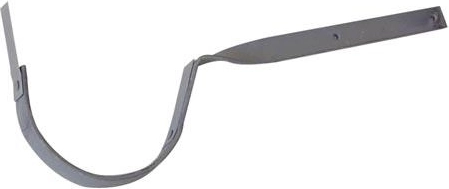 Gancho retorcido para canalones 330 mm, acero galvanizado