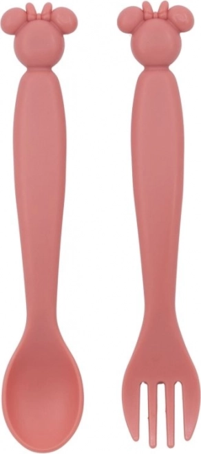 Cubiertos infantiles DISNEY Baby Minnie – cuchara y tenedor