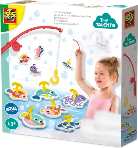 Pesca en la bañera Tiny Talents – pegatinas acuáticas de espuma con caña