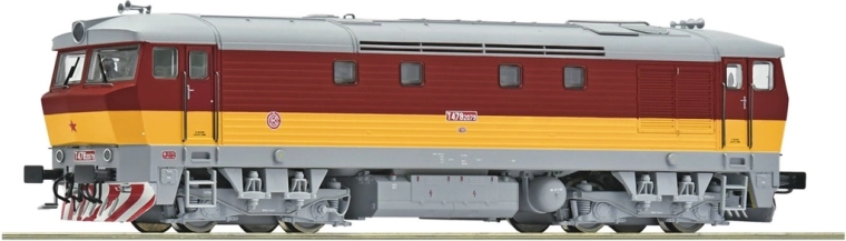 Locomotora diésel Roco ČSD T 478 2079 «Bardotka» H0, digital con sonido