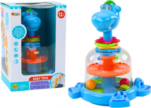 Juguete con bolitas tipo guisante para bebés – azul