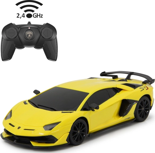 Jamara Lamborghini Aventador SVJ coche RC 1:24, amarillo, 2,4 GHz