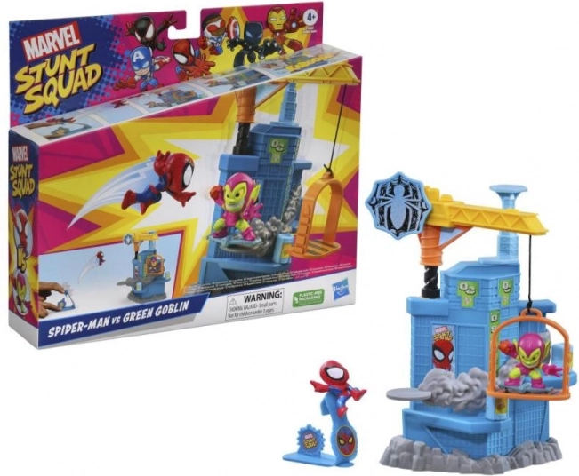 Figura acrobática y set de juego Marvel Avengers