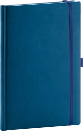 Elegante cuaderno punteado en color azul