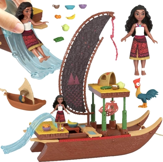 Mattel Disney Vaiana 2 barco de Vaiana con muñeca y accesorios