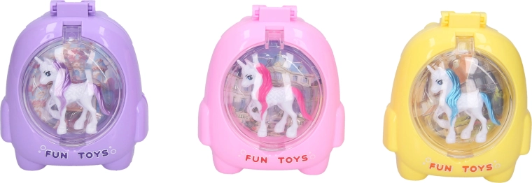 Figura de unicornio en caja (sorpresa) 10 cm - 1 unidad
