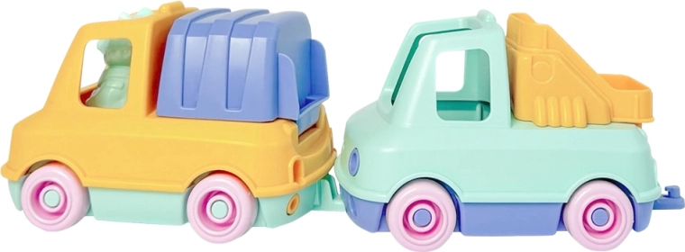 Simple. set de cochecitos para arena y agua – camión de bomberos y camión de basura