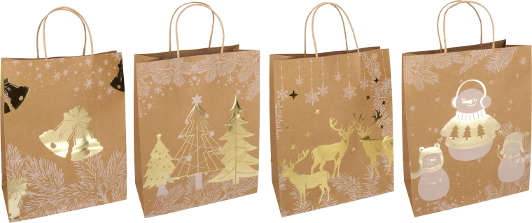 Bolsa de regalo navideña S 27 × 11 × 21 cm - 1 unidad