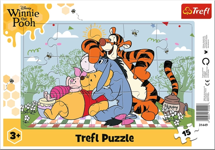 Puzzle Trefl Winnie the Pooh: Las aventuras de Winnie the Pooh, 15 piezas