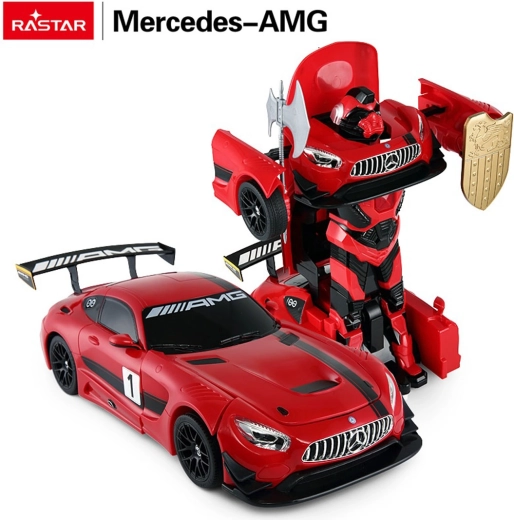 Rastar coche RC y robot 2 en 1 Mercedes-AMG GT3 1:14 rojo