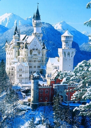 Pintura por números Castillo de Neuschwanstein 40 × 50 cm NORIMPEX