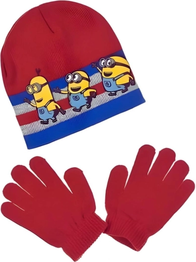 Gorro y guantes rojos de los Minions