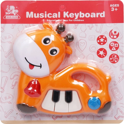 Pianito musical con forma de animal 18 cm