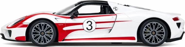 Detalles realistas del Porsche 918 Spyder Weissach