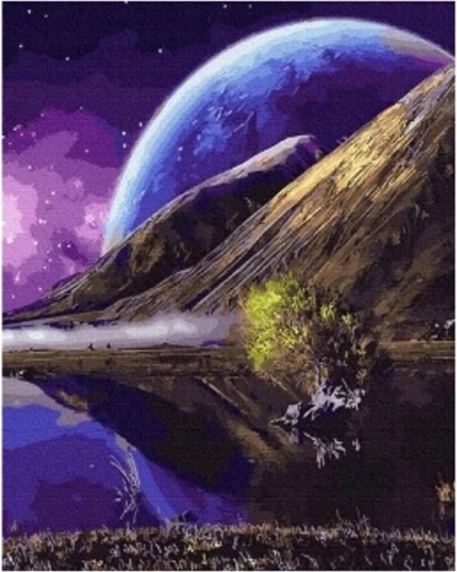 Pintura de diamantes Norimpex – planeta 30 × 40 cm
