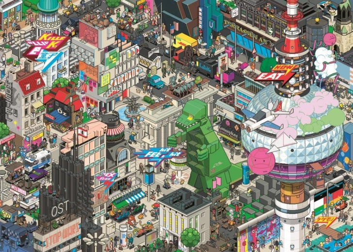 Puzzle Pixorama: investigación berlinés 1000 piezas