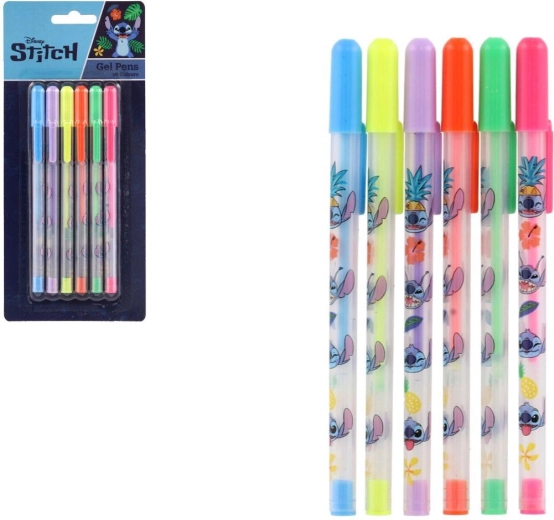 Set de bolígrafos de gel DISNEY Lilo & Stitch – 6 colores