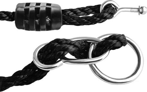 Altura ajustable y cuerdas trenzadas resistentes de 10 mm