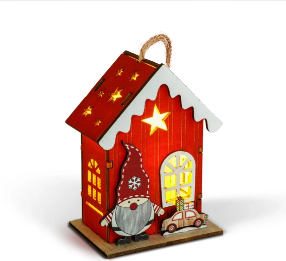 Casita de madera con duende