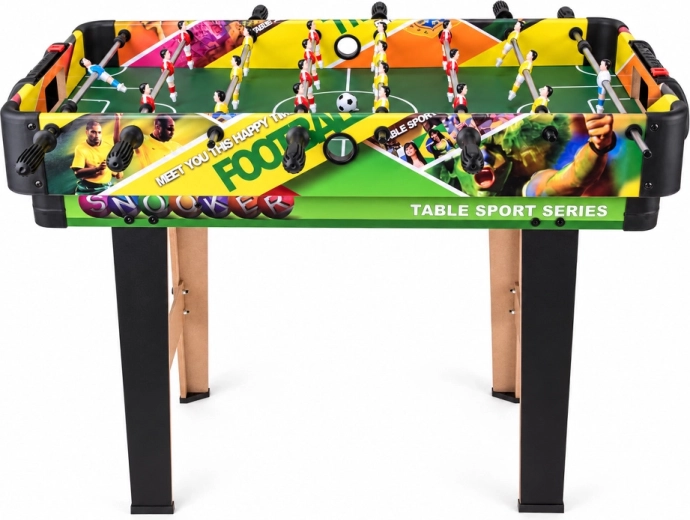 Futbolín con marcadores de tanteo