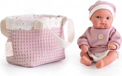 Antonio Juan Mufly muñeca bebé realista 21 cm con cesta