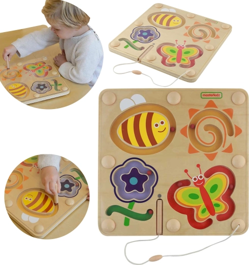 Laberinto magnético Masterkidz: mundo de los insectos