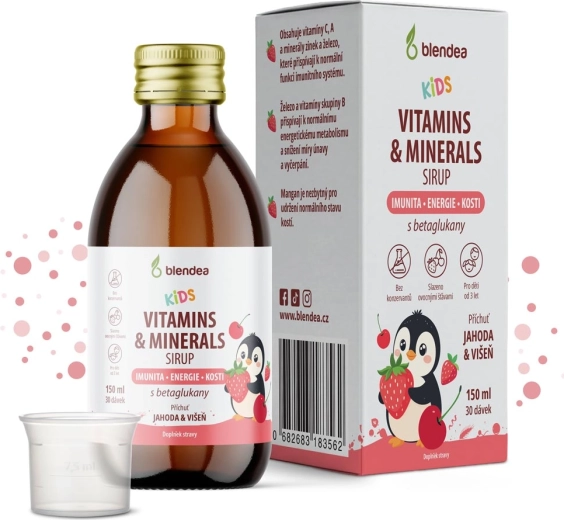 Blendea KIDS jarabe con vitaminas, minerales y betaglucanos 150 ml