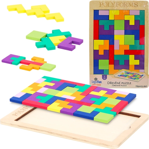Rompecabezas de madera – puzzle geométrico creativo para niños