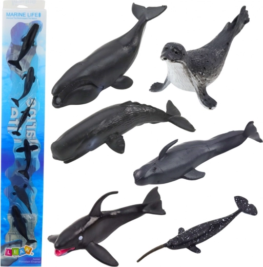 Set de figuras de mamíferos marinos