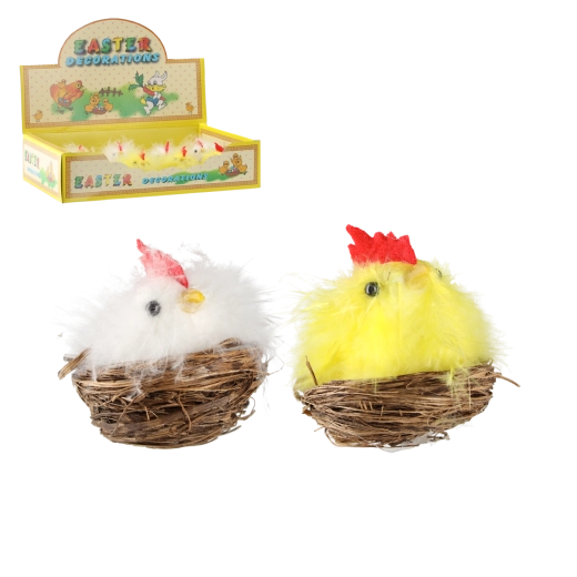 Set de 12 pollitos de Pascua en mezcla de colores