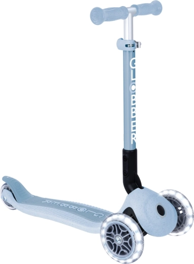 Patinete Globber junior plegable con luces ecologic blueberry