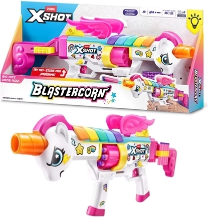 Bláster de espuma ZURU X-SHOT Blastercorn Rizz Master