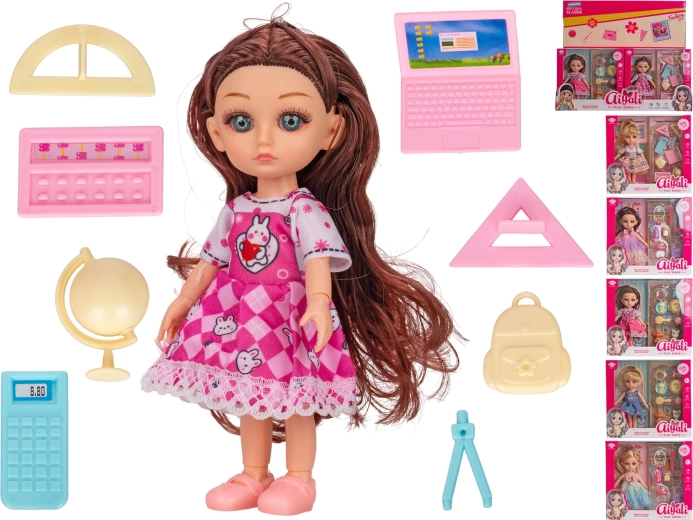 Muñeca con accesorios 15 cm