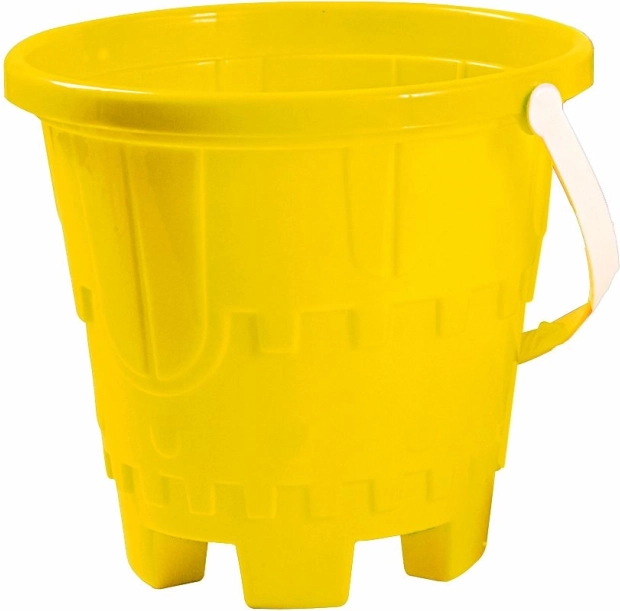 Cubo para arena Androni - castillo amarillo