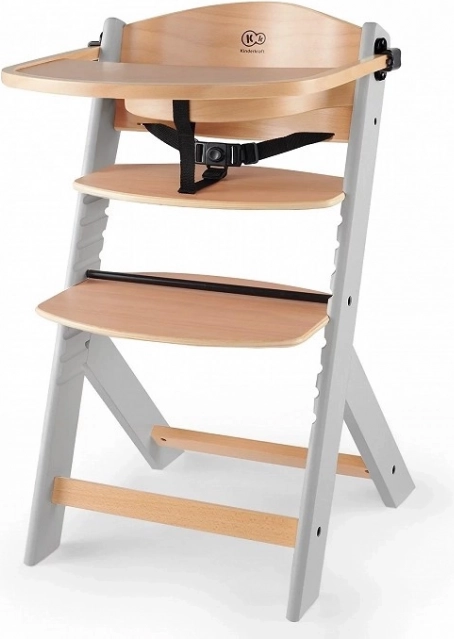Kinderkraft Enock silla de comedor de madera gris