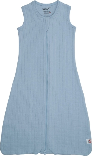 Saco de dormir de algodón sin mangas Lodger Hopper Solid Blue Fogg 86/98