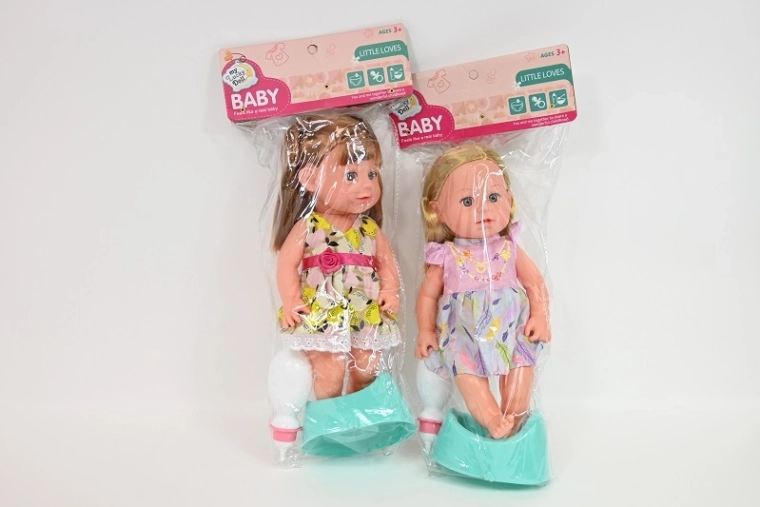 Muñeca que hace pipí con orinal