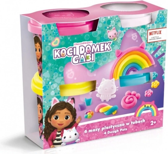 Plastilina GABBY’S DOLLHOUSE – set de 4 vasitos