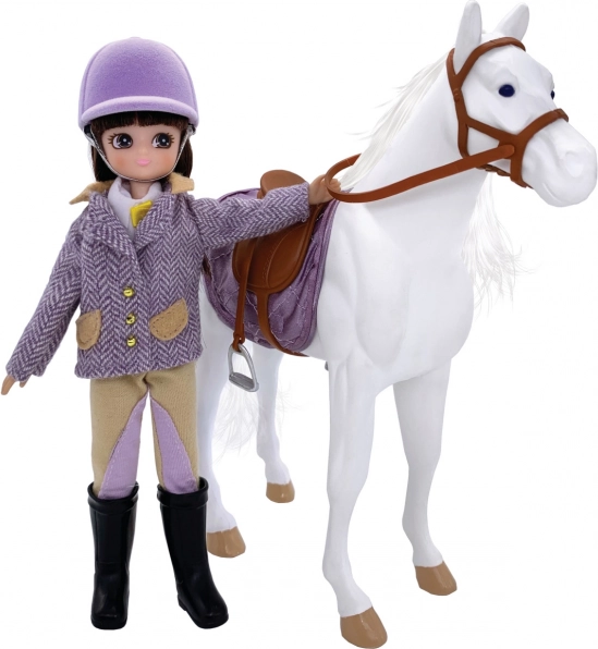 Muñeca Lottie amazona con caballo Shelby