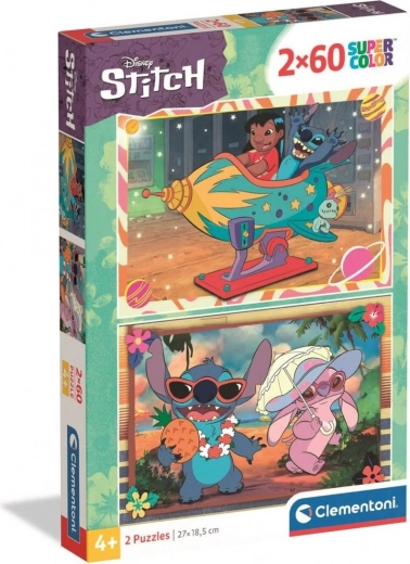 Puzzle Stitch - Diversión hawaiana 2x60 piezas